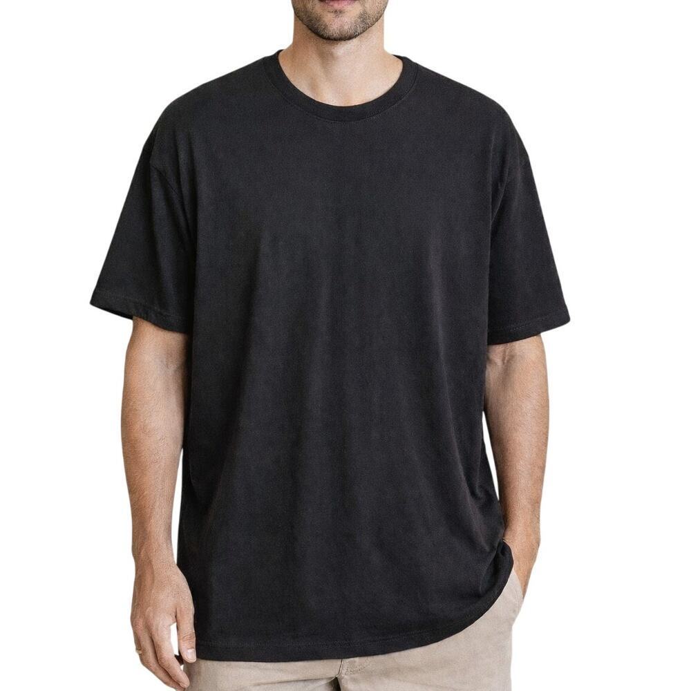 Fear of God Essentials Oversized T Shirt Split Hem Crewneck Black Size XL